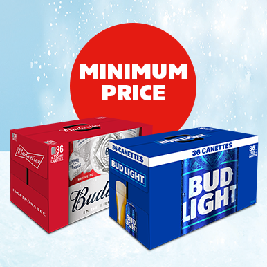 Budweiser & Bud Light at Minimum Price