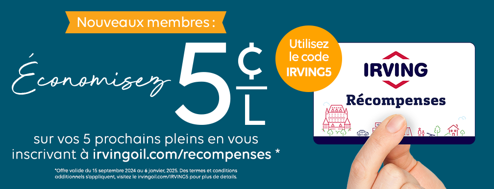 Irving récompenses