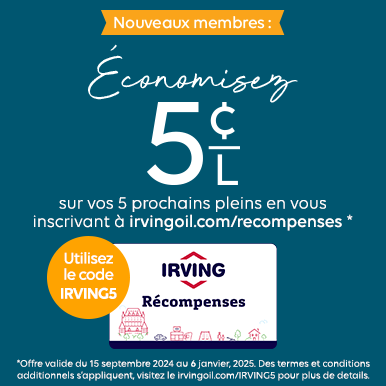 Programme Irving Récompenses 